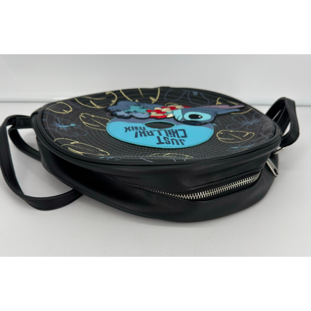 Disney Parks Lilo & Stitch Just Chillax Mix Vinyl Record Crossbody Bag Purse - Picture 3 of 10